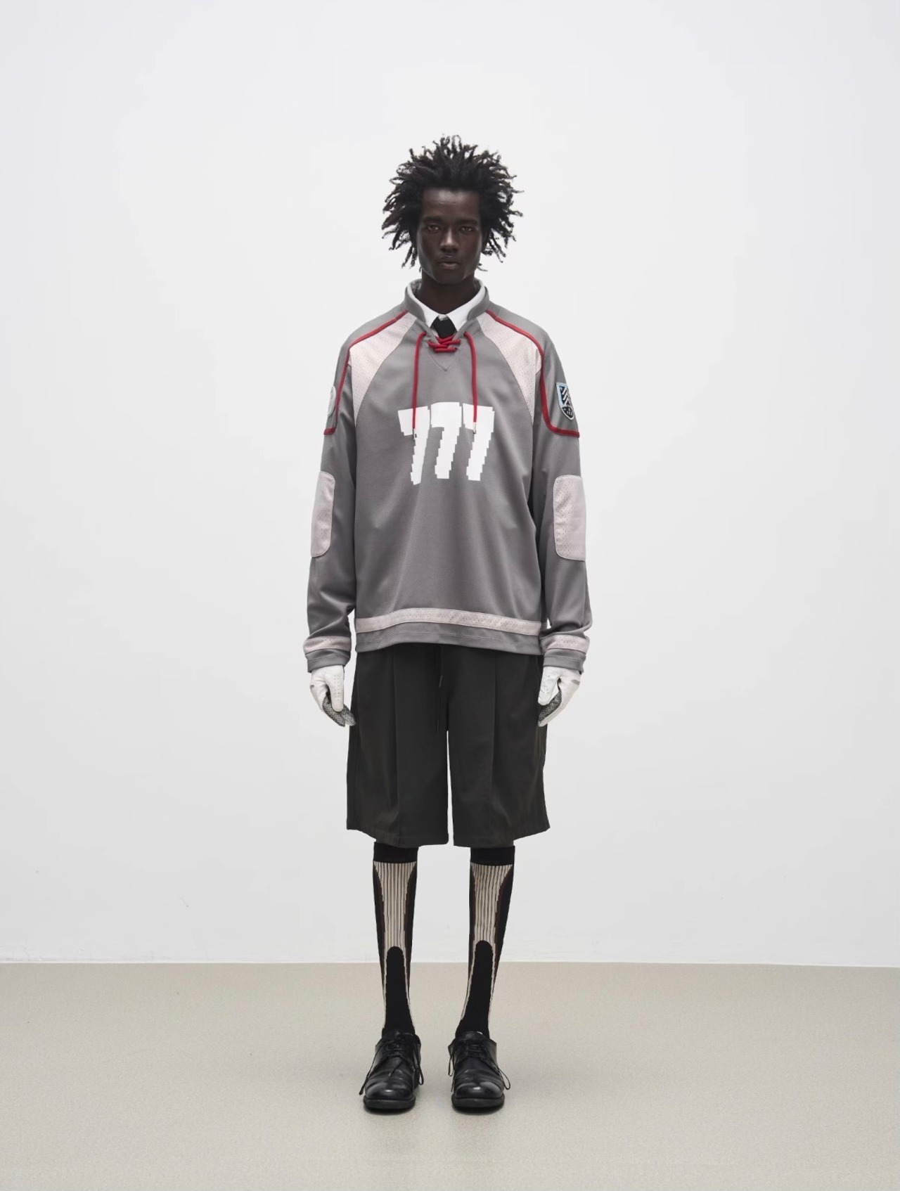 7440 37 1 SS24 “777” Dual Mesh Long Sleeve Tee