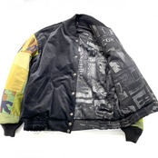 【bomber025】再構築中綿スタジャン Velour × Military MIX BOMBER JACKET