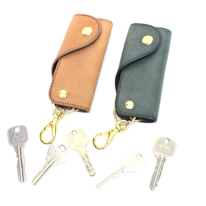 Hand HARVEST 「B POCKET」 KEY CASE (GREEN&CAMEL)