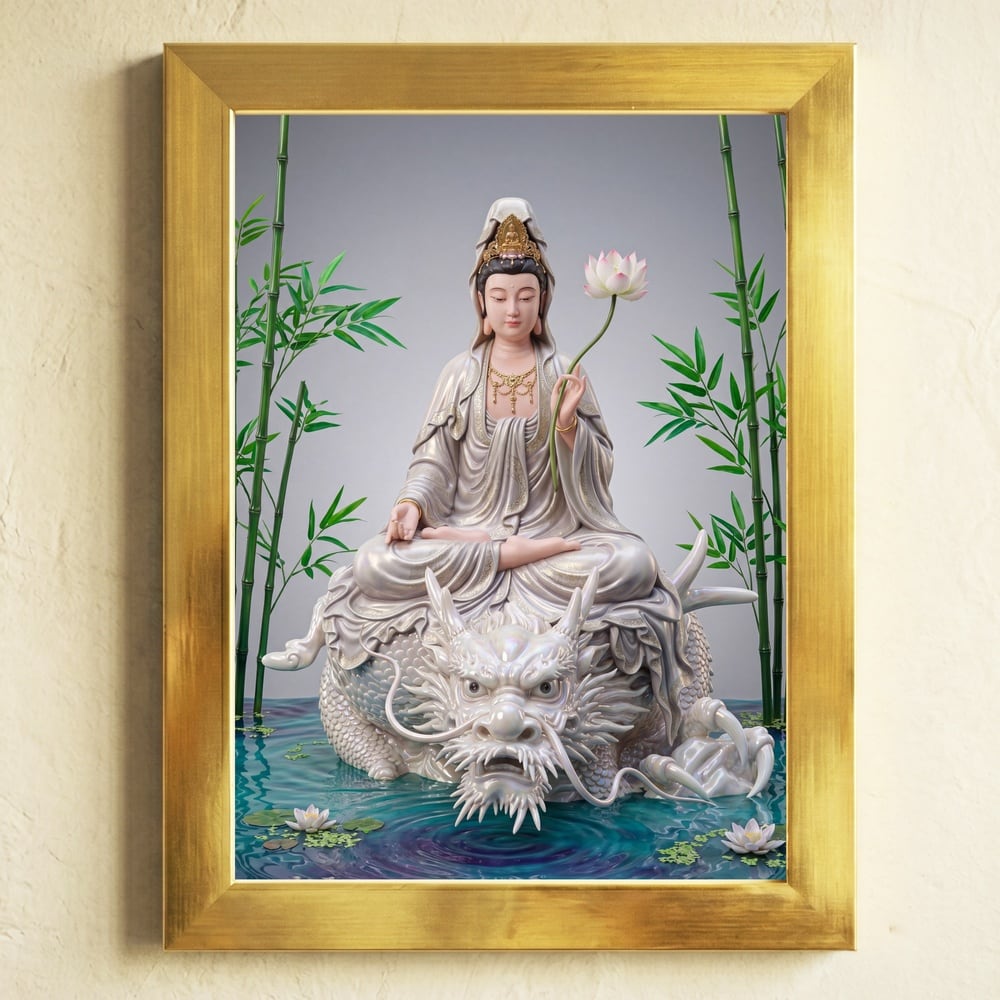 No620【妙見菩薩・昇龍】北辰の加護を授かる開運神仏画 | God Works
