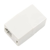 マクサー電機 モジュラーコード 電話線 中継コネクタ 6極 2芯・4芯兼用 アイボリー