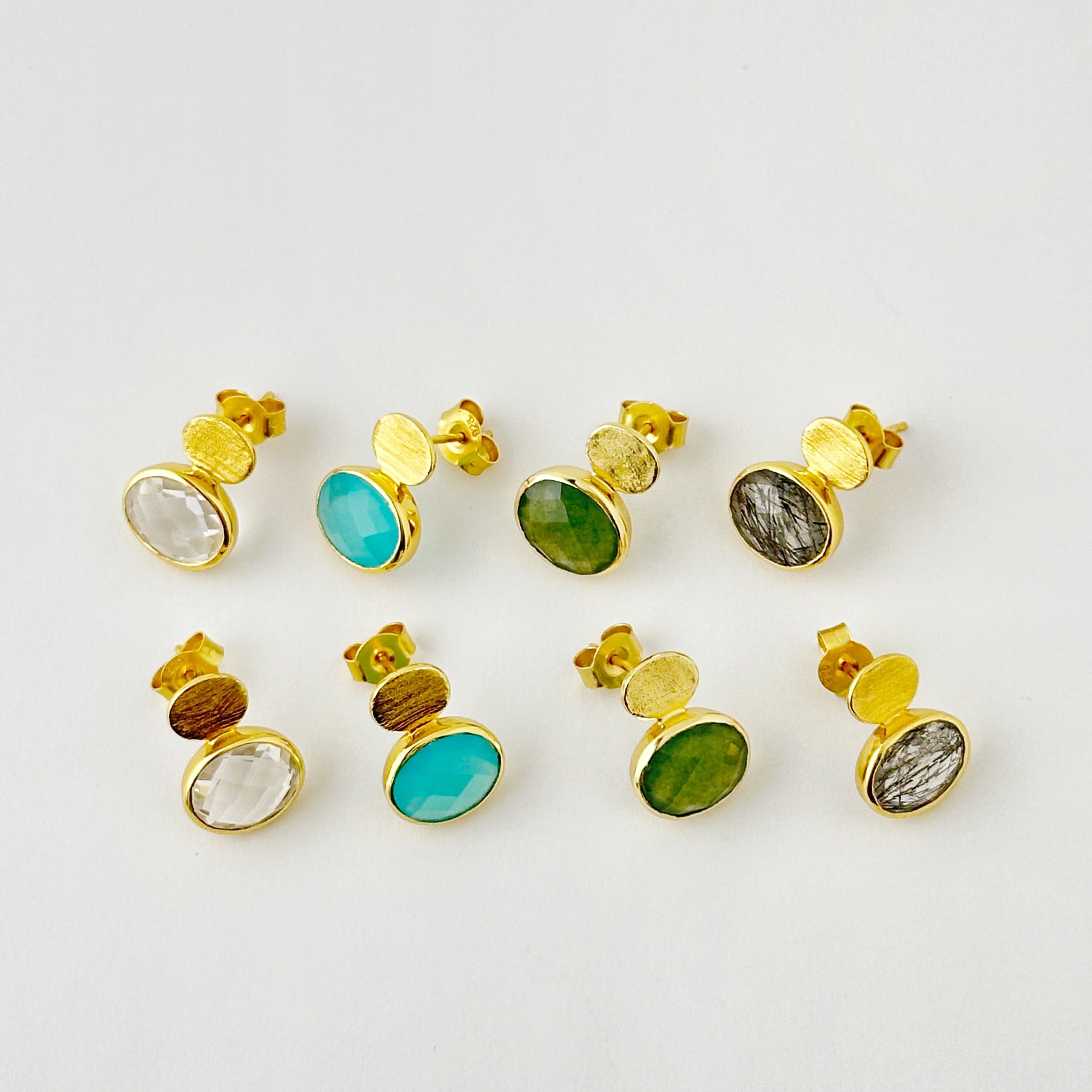 ジュエリー モルダバイト ピアス 特選 宝石質モルダバイトピアス 4mm