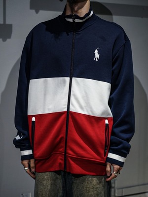 【add (C) vintage】"POLO RALPH LAUREN" Tricolor Vintage Track Jacket