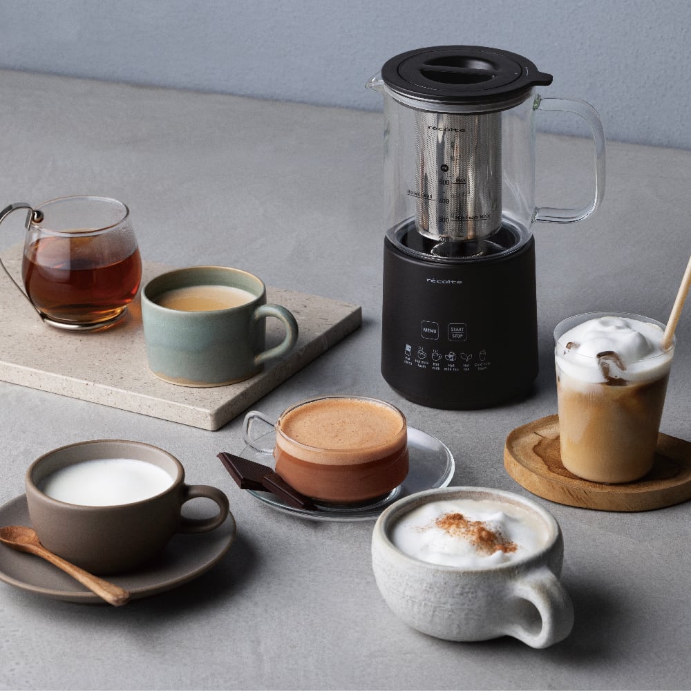 レコルト ホットチョコ ＆ ミルクフォーマー / ナチュラルブラック RMT