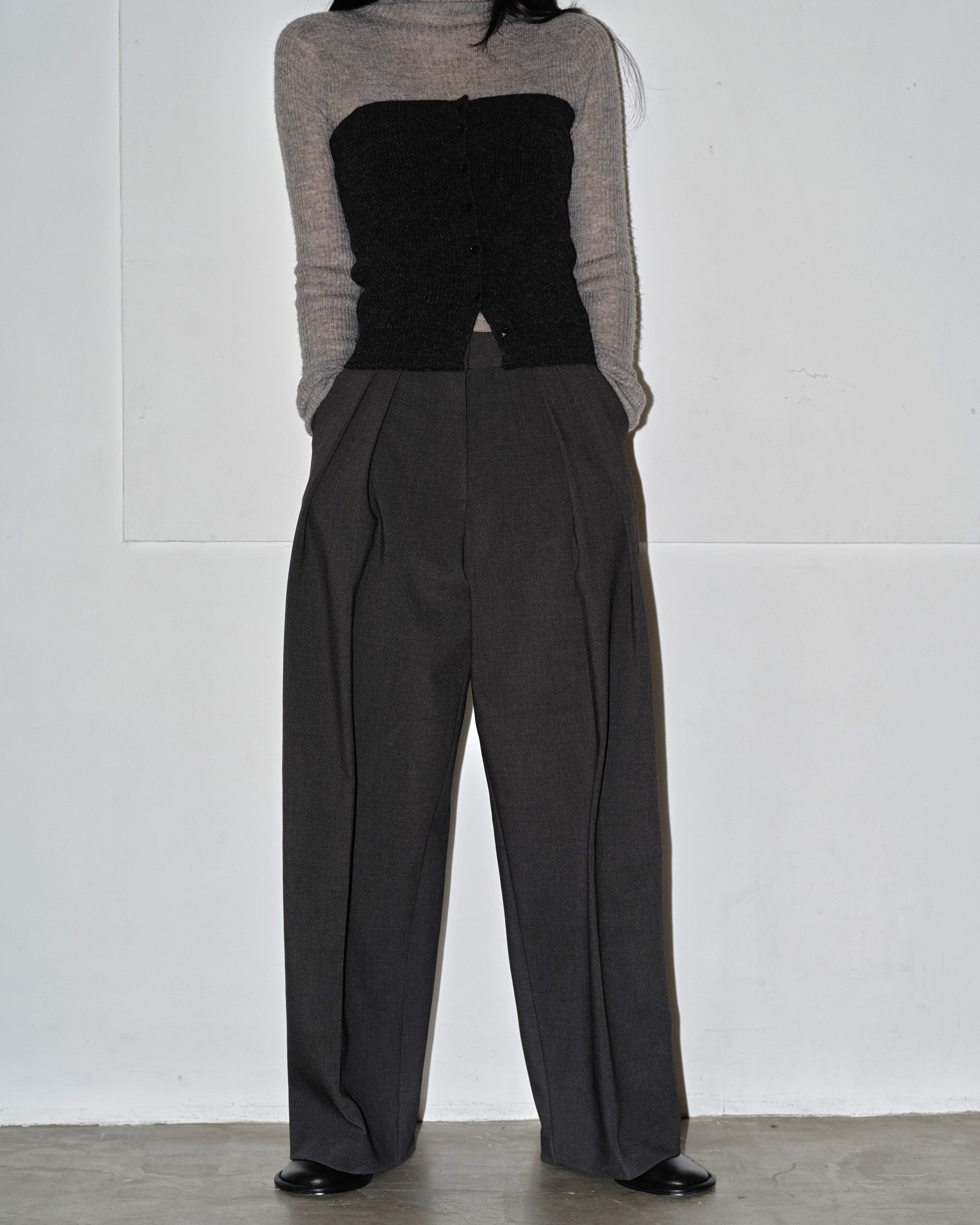 【新品】todayful Bonding Wide Trousers 36インチ TODAYFUL Bonding Wide Trousers ブラック36 TODAYFUL(トゥデイフル