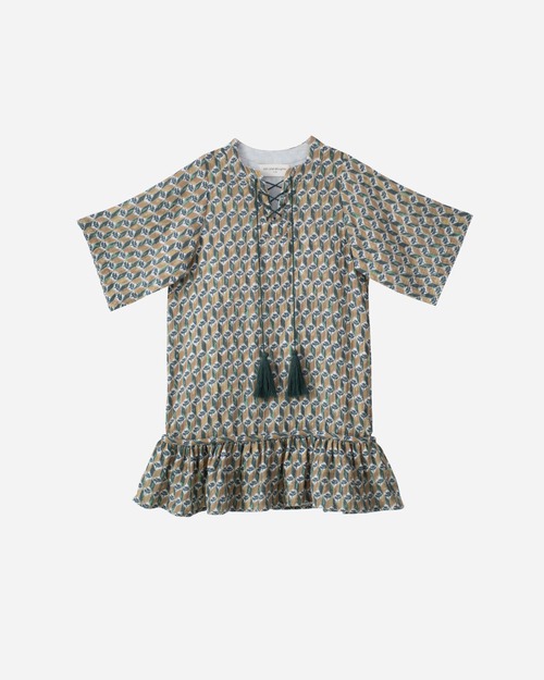 《即納》son and daughter / Obin Maxi Dress 5-6Y/7-8Y