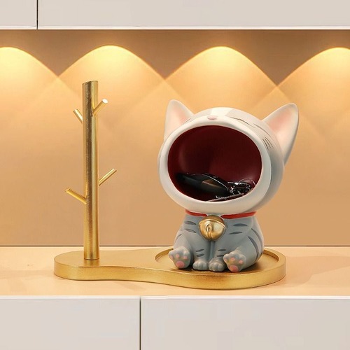 猫の置物　小物入れ　置物　玄関　小物　インテリア飾り　招き猫ねこ　可愛い　ギフト誕生日　プレゼント