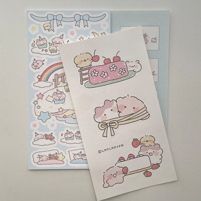 nyung nyung shop 〔sticker set-PARTY PARTY- 〕