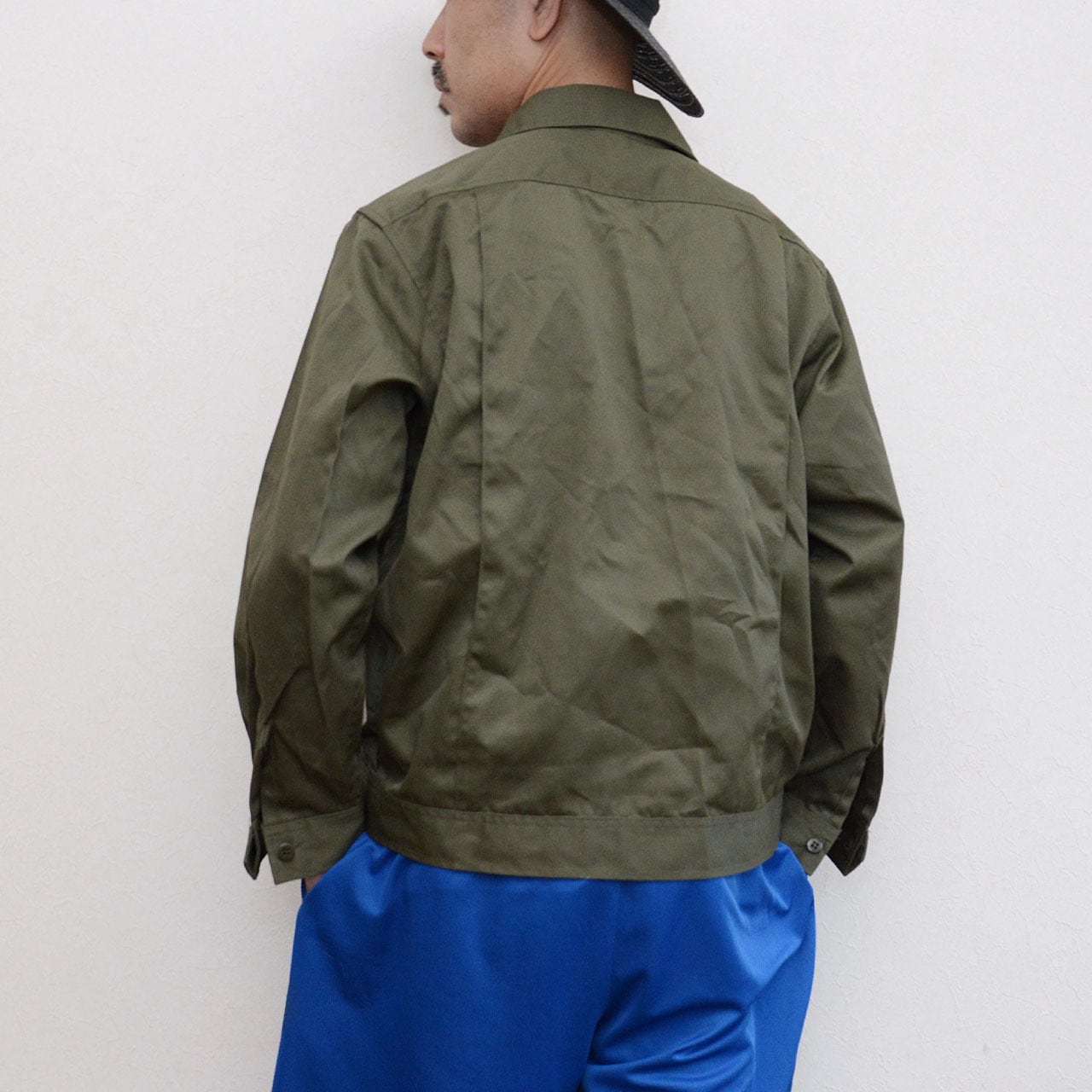 1970年代 日通商事 ODカラー ワークジャケット 制服 身幅広め