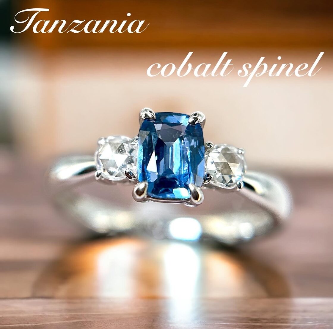 タンザニア産コバルトブルースピネルダイヤモンドリング美石✨ | Pay 