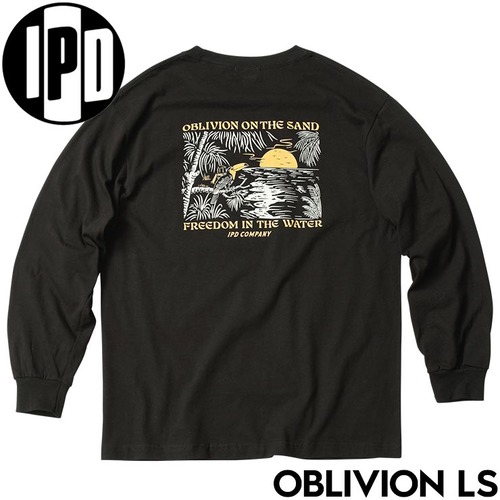 ロングスリーブTEE ロンT IPD アイピーディー OBLIVION L/S TEE IPDLSOB-906 BLK 日本代理店正規品L