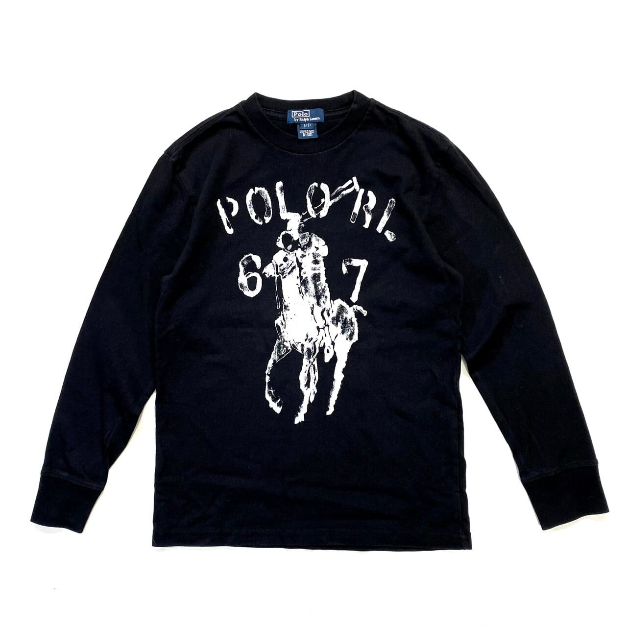 【kids】ラルフローレン ロングTシャツ ロンT キッズ 8歳 130-140cm相当 古着 ブラック 黒色 子供服 Ralph  Lauren【長袖シャツ】【AL20】 | cave 古着屋【公式】古着通販サイト