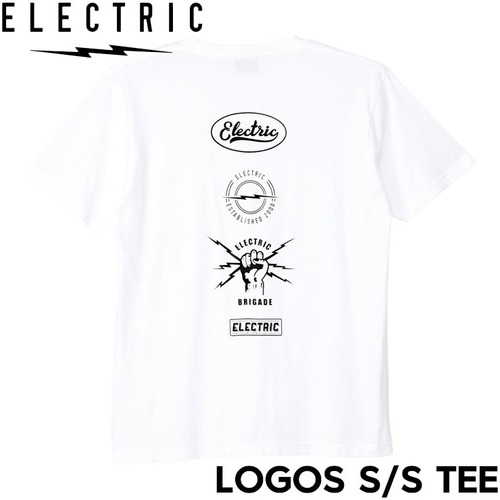 半袖Tシャツ ELECTRIC エレクトリック LOGOS S/S TEE E25ST06 WHT 日本代理店正規品L