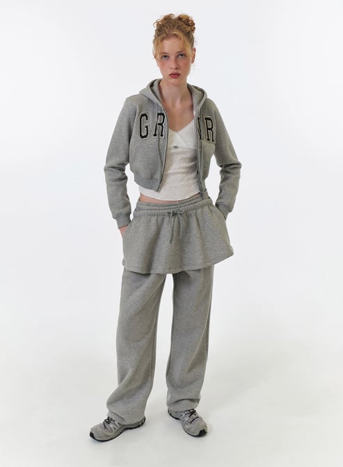GROVE] GRVR CROP HOODIE ZIP-UP 正規品 韓国ブランド 韓国