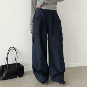 cargo pocket wide pants 14684