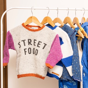 piupiuchick / "STREET FOOD" knitted sweater / Kids