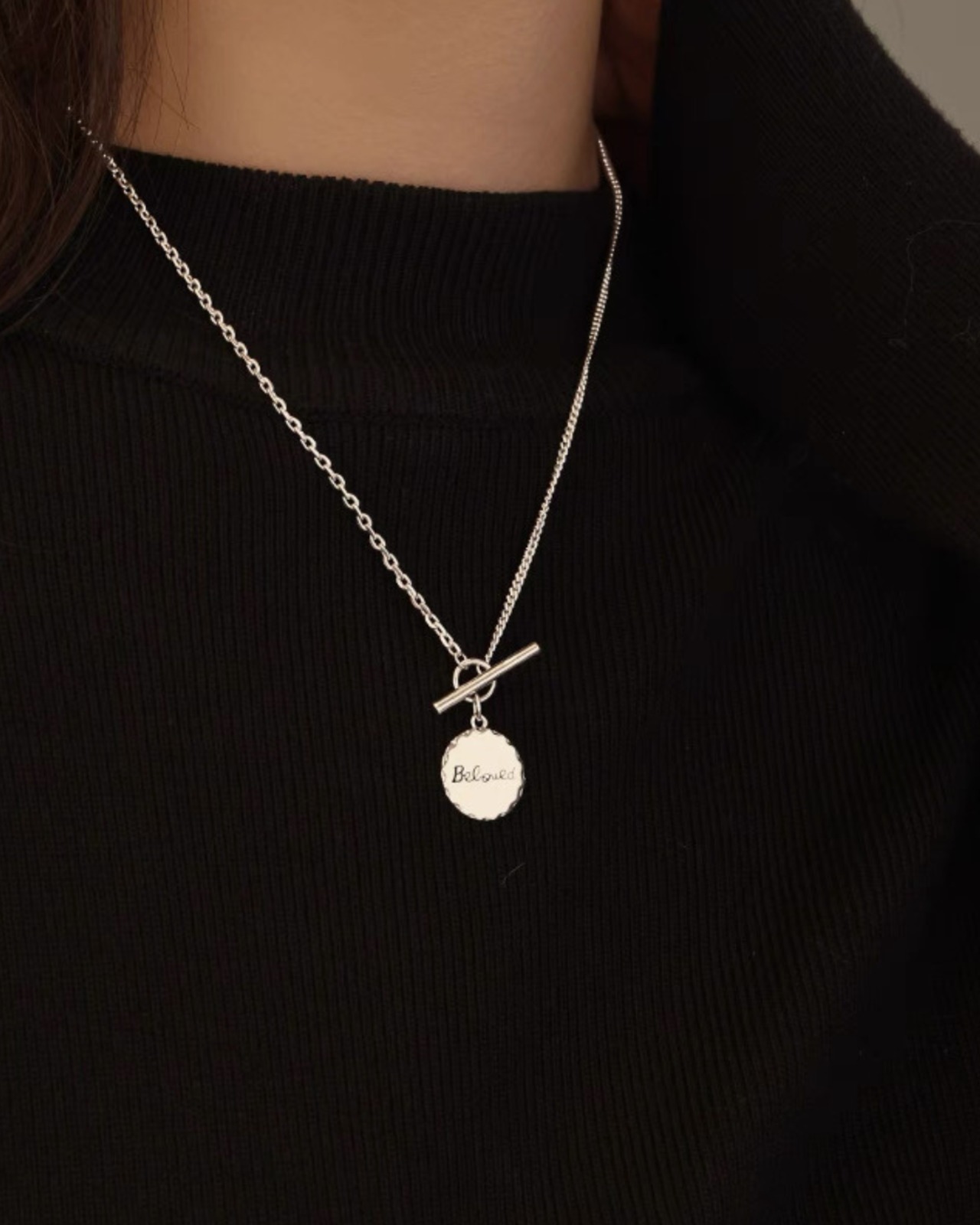 シルバーコインネクレス A0397 - 4