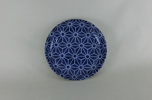 藍小紋伝統柄シリーズ　銘々皿（麻の葉）