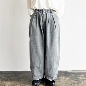 【HARVESTY】BLACK DENIM CIRCUS PANTS_GRAY FADE ブラックデニム サーカスパンツ / グレーフェード A12410_15