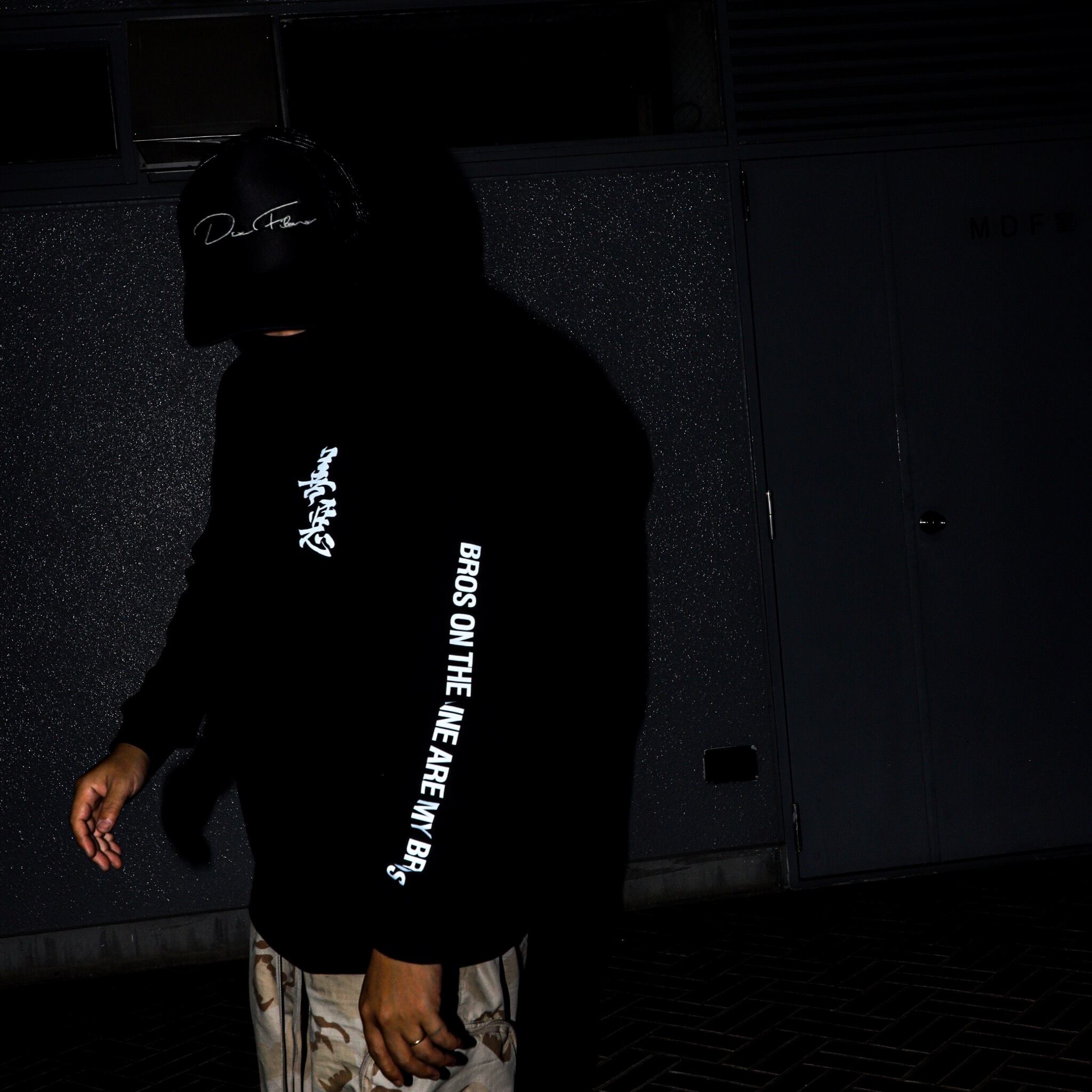 善悪 リフレクター(反射) LONG SHIRTS black | REAL ONLINE SHOP
