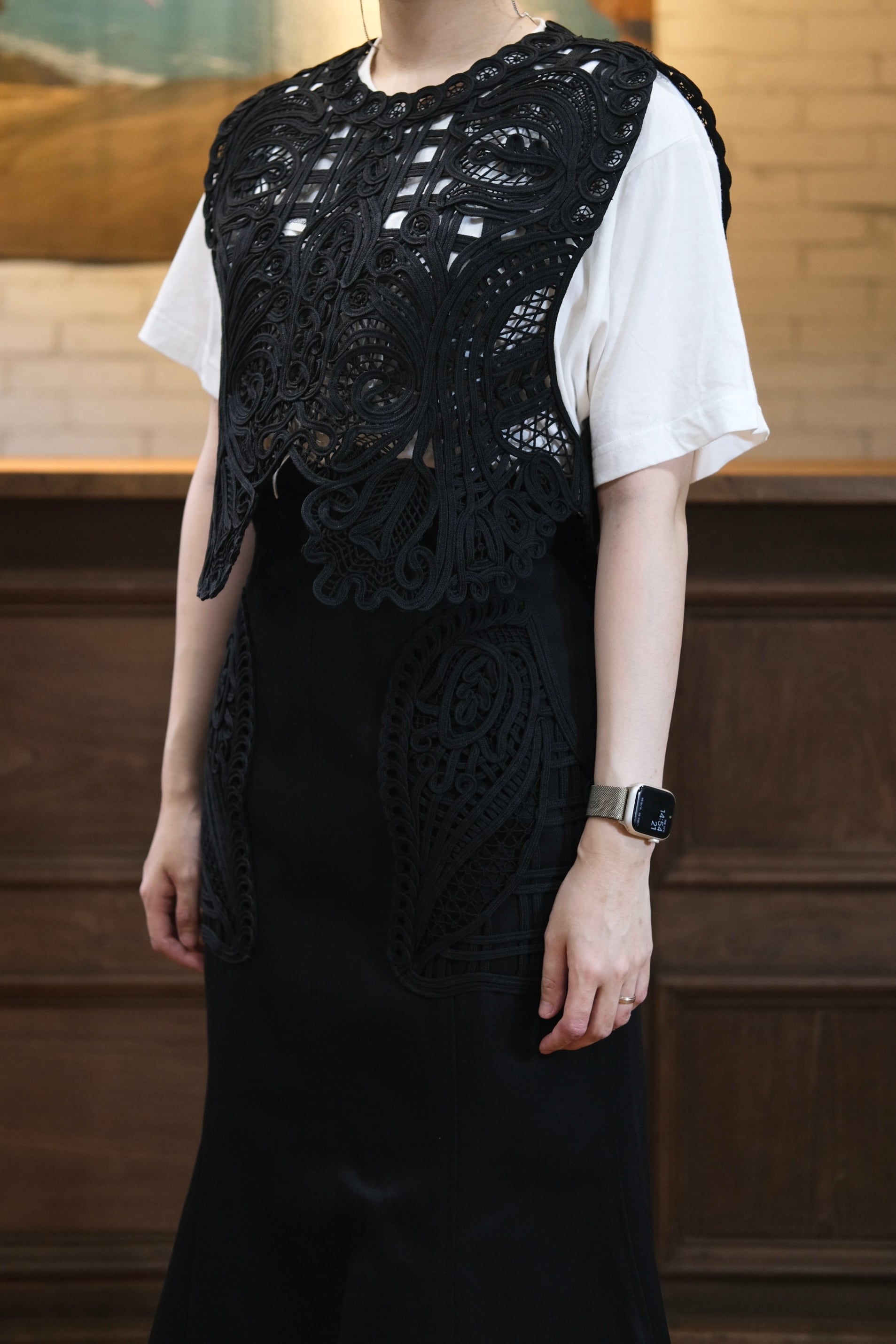 み*ぱ様 mamekurogouchi Cord Embroidery Vest Mame Kurogouchi | Cord Embroidery Vest バッグやシューズなど様々な