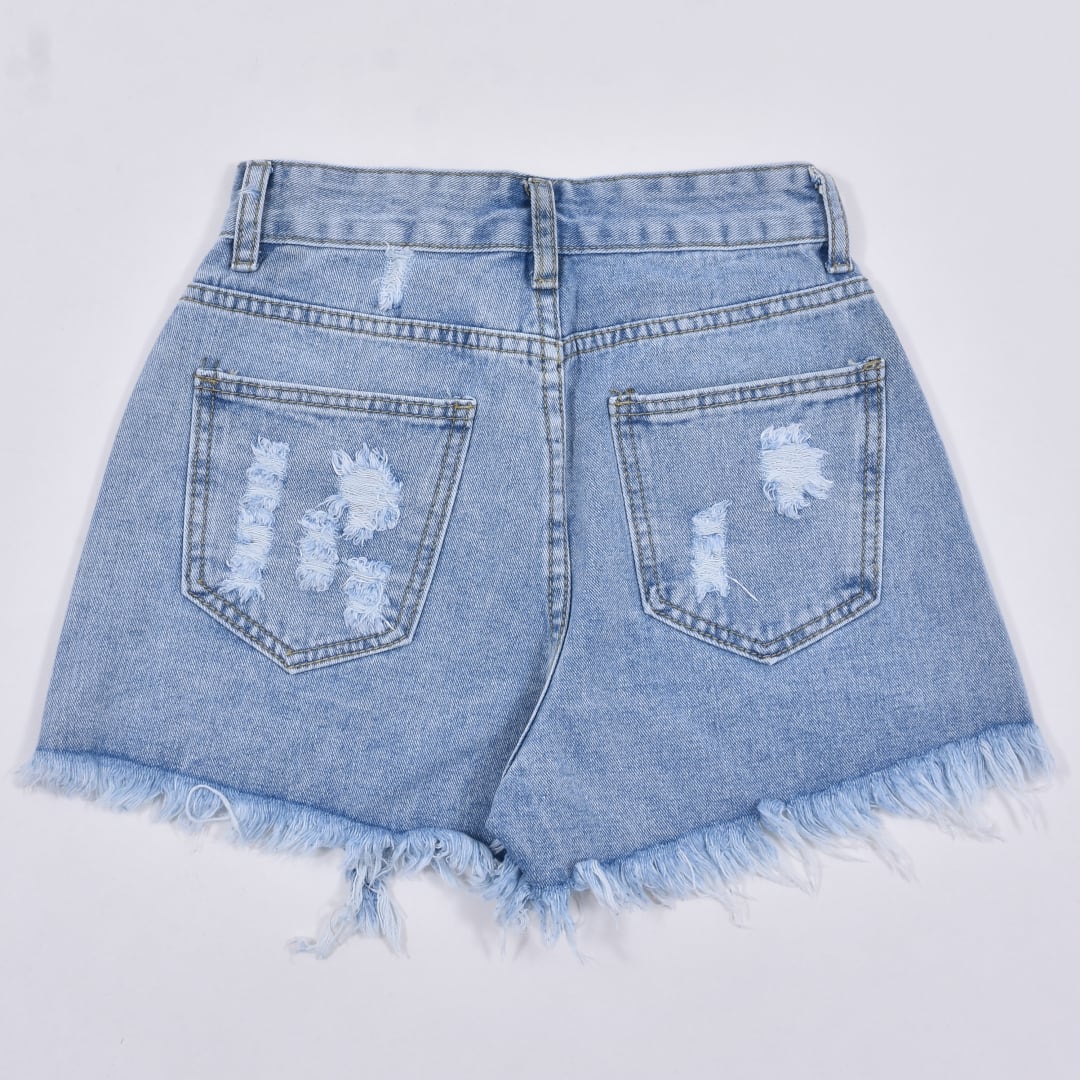 CHRYSOMALLON ストリート デニム ダメージ ショートパンツ 6920687ecbb5f5fa275f312fdf0f13