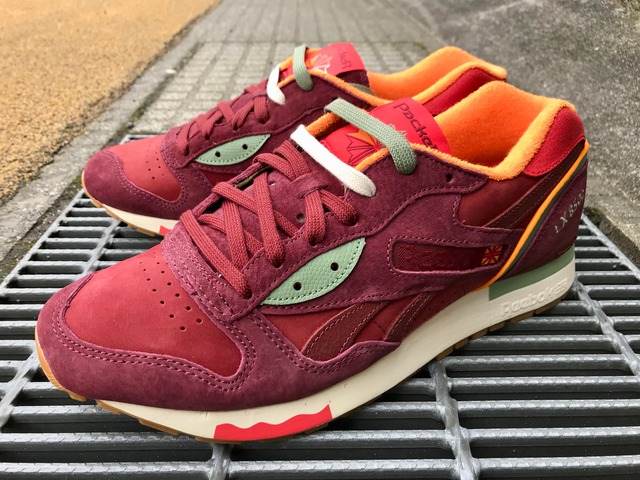 REEBOK x PACKER SHOES LX 8500 (MAROON/RED/GREEN)