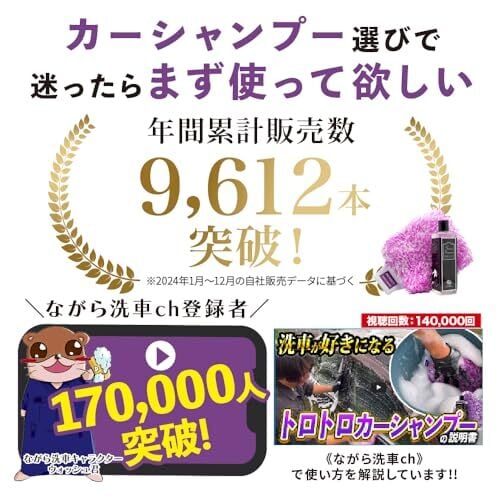 ながら洗車】 スノーシャンプー ミットセット『 洗車傷を限りなく0に