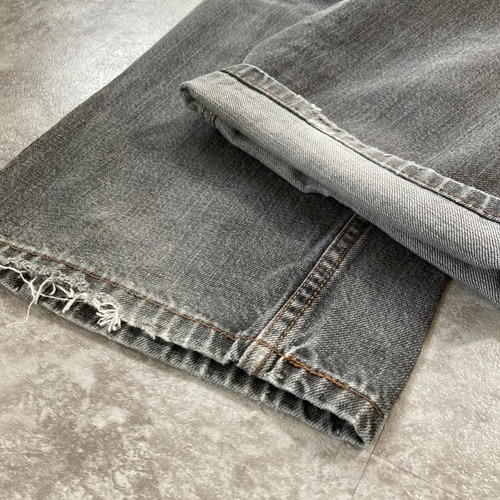 【W38 L32】 usa levi's 先染ブラック リーバイス 559 詳細写真17