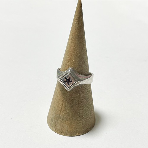 Old 925 Silver Star Signet Ring