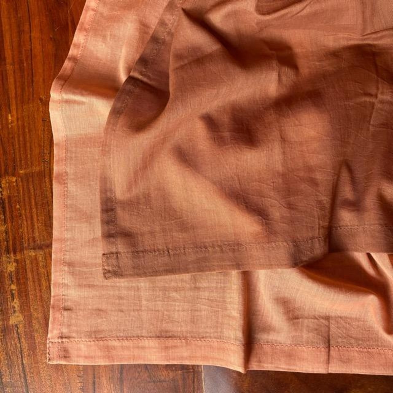 India Cotton voile double curt ains Light red 100×180cm　　 インド　コットンボイルダブルカ ーテン　ライトレッド　レースカ ーテン　間仕切り