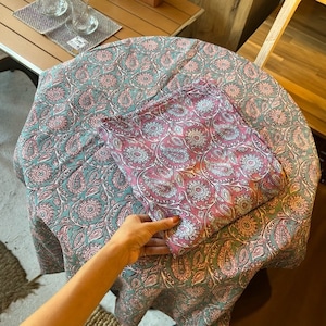 MULTI CLOTH PAISLEY　2Color マルチクロス　ペイズリー　ブルー　パープル　マルチカバー　ペイズリー柄　テーブルクロス　　ソファーカバー　ベッドカバー　　PAISLEY　BLUE　PURPLE　