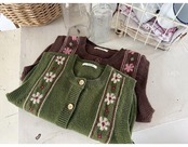〖取寄〗韓国子供服 / 26winter / oren / ヴェルトフルールニットベスト / キッズ *S~XL*