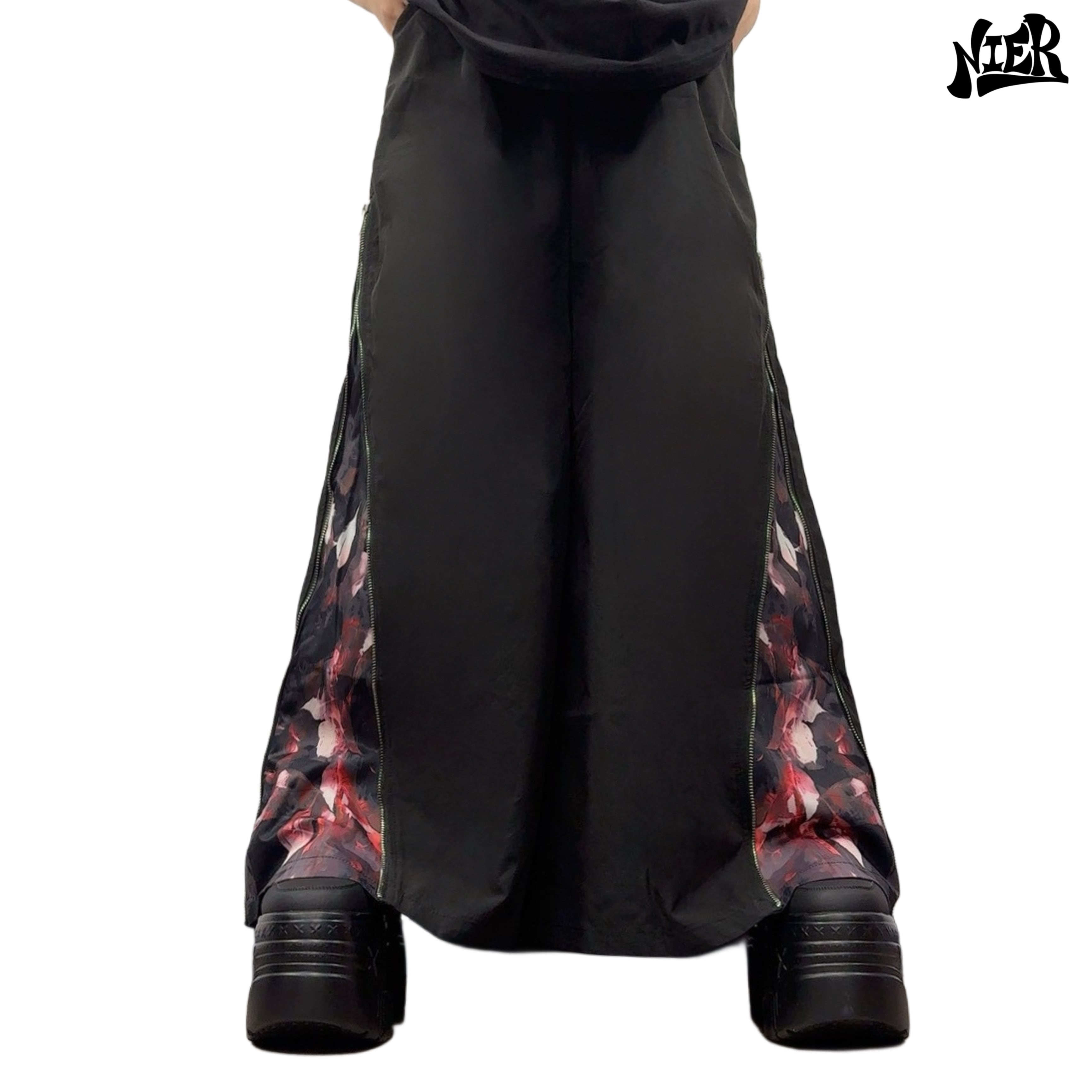 2WAY WIDE PANTS【DARKNESS RED ROSE】 | NIER CLOTHING