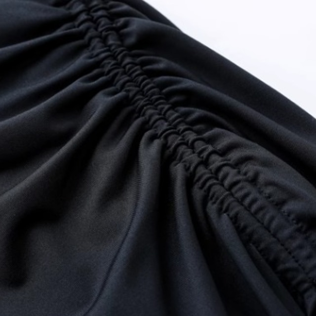 ドローストリング スリット ミモレスカート ds1153