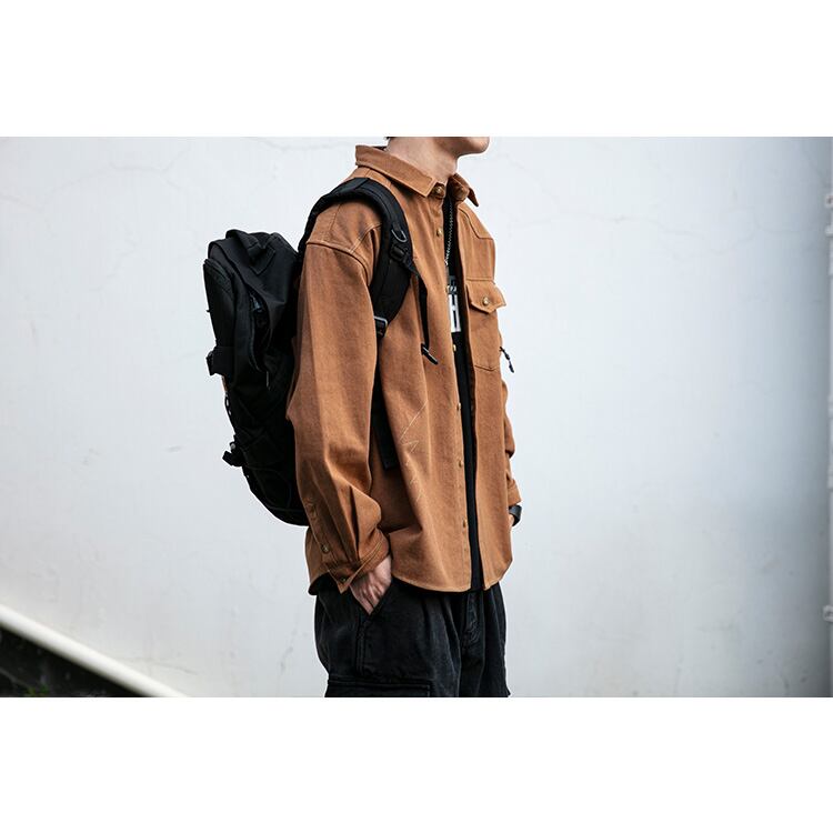 ★PARTIALLY WOVEN TOOLING SHIRT　　　A0490