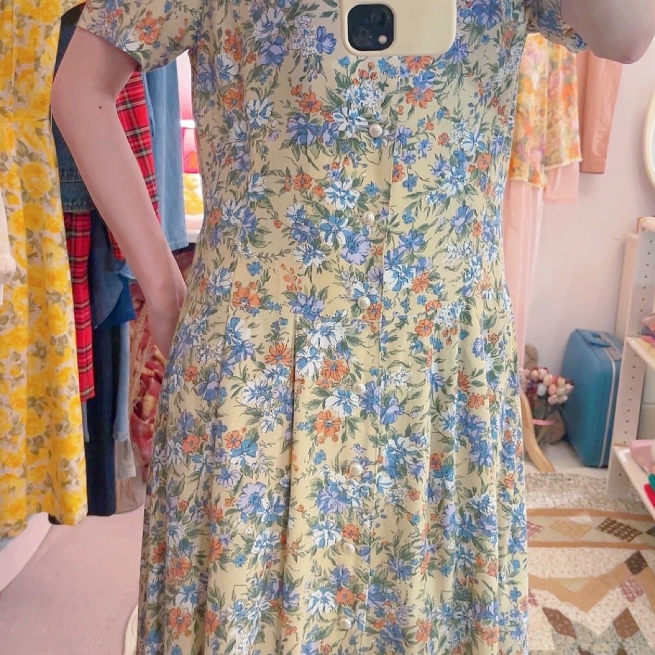 KEITH / lace collar flower one-piece