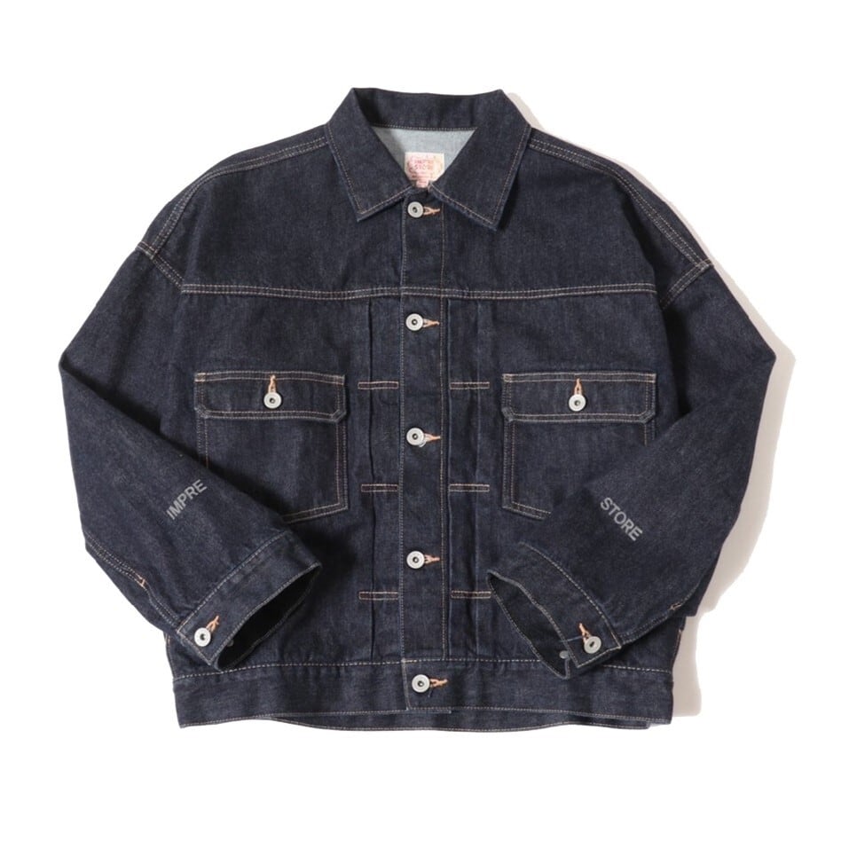 IMPRESTORE I.M.S.T. Gジャン デニムジャケット IMPRESTORE インプレストア / Ginny ジニー | 6.5ozZIP JACKET 6.5