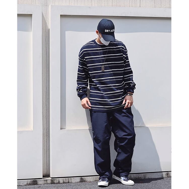 ★CUSTOM WOVEN STRIPE WASH RETRO T　　　A0787