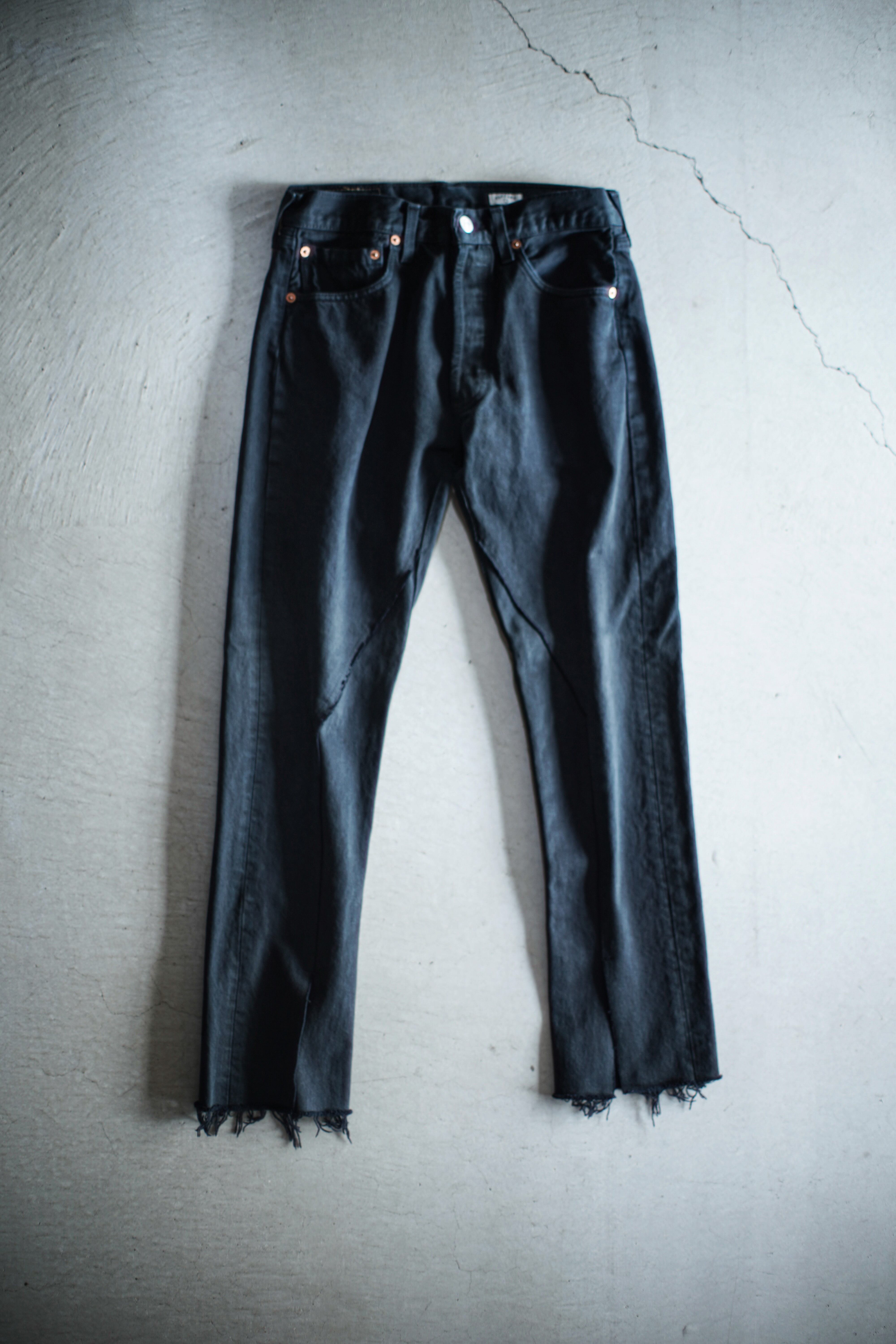 OLD PARK SLIT JEANS BLACK XS