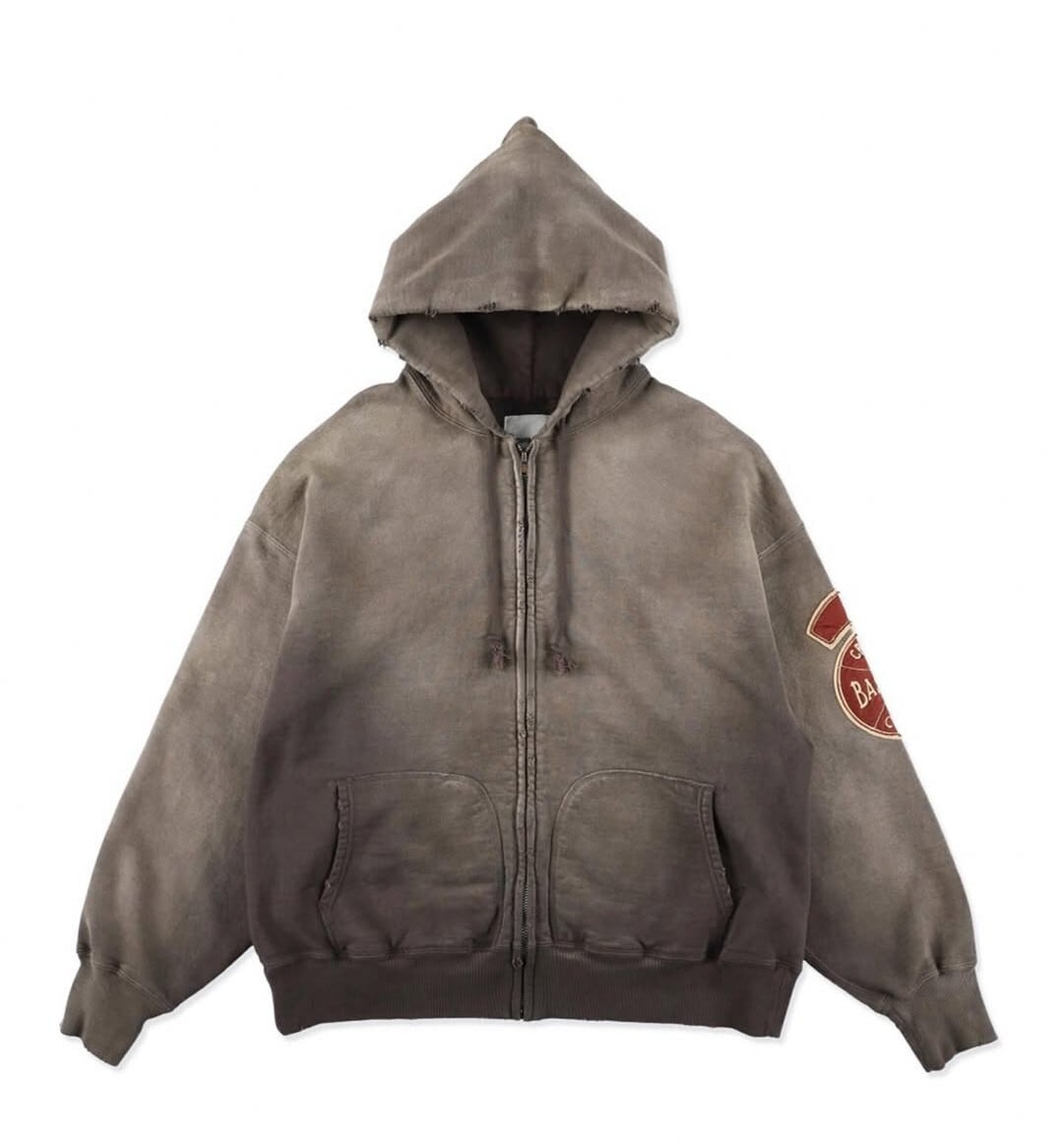 【新品】BOWWOW BASEBALL CHAMPION ZIP HOODIE BOWWOW BASEBALL CHAMPION ZIP HOODIE AGED | BOW & ARROW WEB STORE