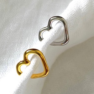 18k line heart ear cuff【 2color 】