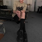 アルファベットプリントTシャツ A4027