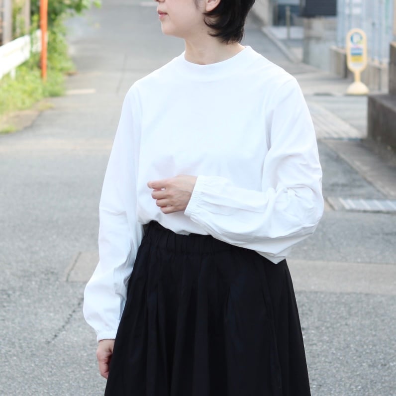 Jun & Ropé ロゴ使いパフスリーブ長袖プルオーバー Mサイズ JUN&ROPE