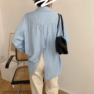 バックシャンとろみシャツ　AJ2205-602