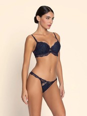 Éclat Couture モールドカップブラジャー &セクシータンガ リズシャルメル