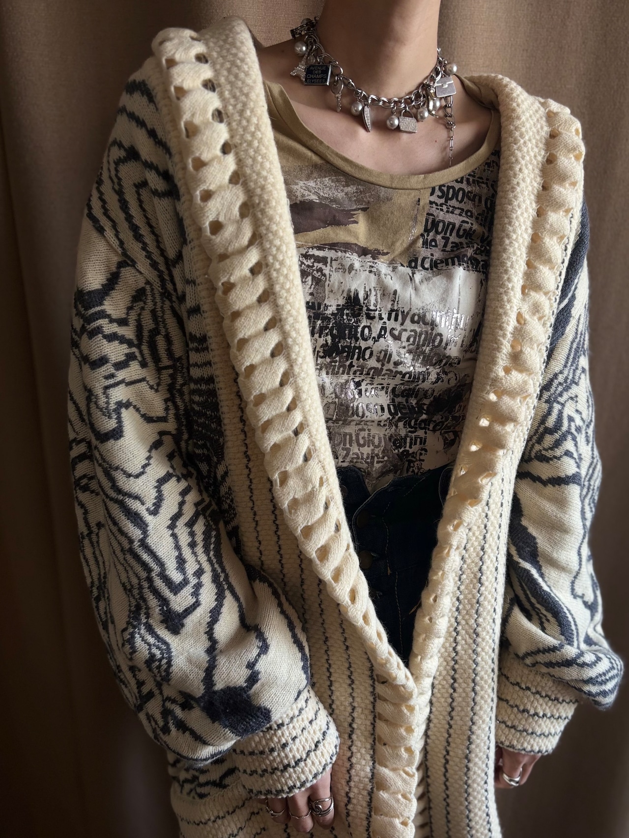 monto por le chois art knit outer-5110-12