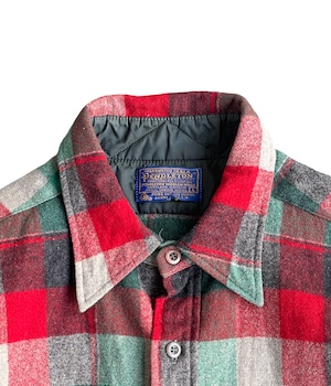 Vintage 70s L check wool shirt -Pendleton-