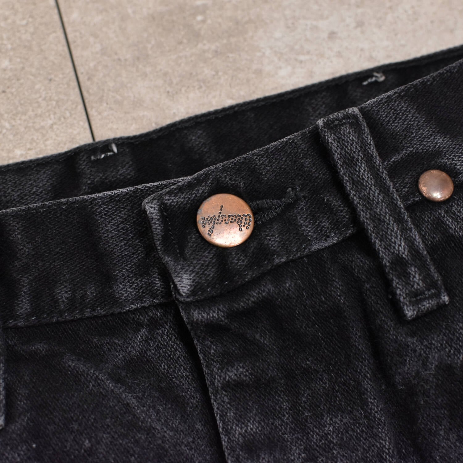 90s Wrangler 936WBK black denim pants | 古着屋 grin days memory