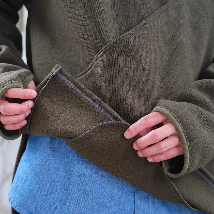 KENNETH FIELD(ケネスフィールド) /HIKER PULLOVER doublefleece-OLIVE